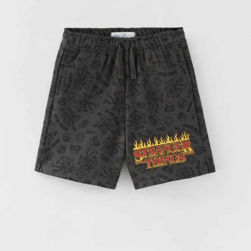 Limited edition Stranger Things graphic shorts from ZARA!